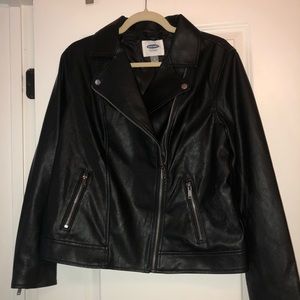 old navy faux leather jacket